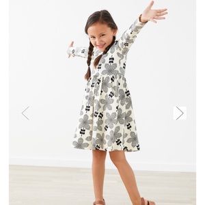 Hannah Andersson Celebration PlayDress Cream Black Size 5